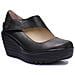 Yasi682 Cuneo Scarpe Di Cuoio Nero Per Le Donne - Foto miniatura 1