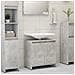 Mobile da Bagno Grigio Cemento 60x33x61 cm in Legno Multistrato - Foto miniatura 9