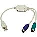 Adapter USB - 2x PS / 2 USB M 2x Mini DIN 6-pin FM Grigio cavo di interfaccia e adattatore - Foto miniatura 3