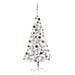 Albero Natale Artificiale con LED e Palline Argento 120cm PET - Foto miniatura 1