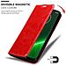 Custodia Compatibile Con Motorola Moto G7 / G7 Plus In Rosso Mela - Coperchio Protettiva Con Chiusura Magnetica, Funzione Stand E Tasca Per Le Carte - Foto miniatura 7