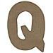 Lettera Maiuscola Q In Legno Mdf Per La Decorazione - 8 Cm - Foto miniatura 1
