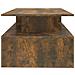 Tavolino Da Salotto Rovere Fumo 90x60x42,5 Cm Legno Multistrato - Foto miniatura 3