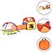 Tenda Da Gioco Bambini 250 Palline Multicolore 338x123x111 Cm - Foto miniatura 1