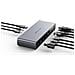 HDTB4D-EUZ replicatore di porte e docking station per laptop Thunderbolt 4 Grigio - Foto miniatura 3