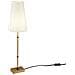 Lampada Da Scrivaniza Contemporanea Zaragoza Metallo Ottone 1 Luce Pvc - Foto miniatura 3