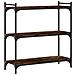 Libreria A 3 Ripiani Rovere Fumo 80x30x86 Cm Legno Multistrato - Foto miniatura 2