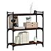 Libreria A 3 Ripiani Rovere Fumo 80x30x86 Cm Legno Multistrato - Foto miniatura 3