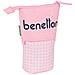 Astuccio Portapenne Benetton Vichy Rosa (8 X 19 X 6 Cm) - Foto miniatura 1