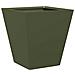 Fioriere da Giardino 2 pz Verde Oliva 30x30x30 cm in Acciaio - Foto miniatura 7