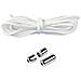 Lacci Elastici No-tie Con Fibbia White - Foto miniatura 3