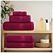 Asciugamani Bagno SOLUND 10 pz Bordeaux 100x150 cm 600gsm - Foto miniatura 3