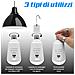 Lampadina a Batteria USB E27 Luce Led Lampada Emergenza Campeggio con Powerbank - Foto miniatura 3