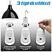 Lampadina a Batteria USB E27 Luce Led Lampada Emergenza Campeggio con Powerbank - Foto miniatura 4