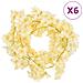Ghirlande Fiori Artificiali Natale 6 Pz Champagne 180 Cm - Foto miniatura 1