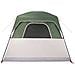 Tenda da Campeggio a Cabina per 4 Persone Verde Impermeabile - Foto miniatura 5