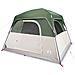 Tenda da Campeggio a Cabina per 4 Persone Verde Impermeabile - Foto miniatura 1