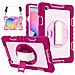 Custodia Elegante Rosa Per Samsung Galaxy Tab S6 Lite 10.4"" Con Tracolla Pratica - Foto miniatura 1