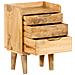 Comodino In Legno Massello Di Mango 40x30x59,5 Cm - Foto miniatura 1