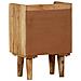 Comodino In Legno Massello Di Mango 40x30x59,5 Cm - Foto miniatura 4