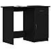 Scrivania  Nera Rovere 100x50x76 cm in Legno Ingengerizzato - Foto miniatura 3