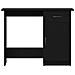 Scrivania  Nera Rovere 100x50x76 cm in Legno Ingengerizzato - Foto miniatura 7