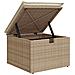 Set Divano da Giardino 5 pz con Cuscini Beige in Polyrattan - Foto miniatura 8