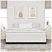 Letto Box Spring Crema Super King Tessuto A Coste - Foto miniatura 5