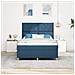 Letto con Rete a Doghe Blu 140x190 cm Tessuto - Foto miniatura 5