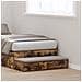 Cassetti da letto Rovere affumicato 80x36.5x16.5 cm Legno ingegnerizzato - Foto miniatura 2