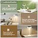 Lampada Da Tavolo A Led, Senza Fili, A Batteria Solare, Ricaricabile, Da Comodino, Con Controllo Touch - Foto miniatura 4