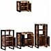 Set di mobili per il bagno 4 pcs Legno massello riciclato - Foto miniatura 3