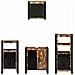Set di mobili per il bagno 4 pcs Legno massello riciclato - Foto miniatura 8