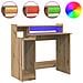 Scrivania rovere artigianale 97 x 45 x 90 cm Legno multistrato - Foto miniatura 4