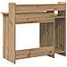 Scrivania rovere artigianale 97 x 45 x 90 cm Legno multistrato - Foto miniatura 9