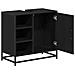 Armadio per Lavabo da Bagno Rovere nero 65 x 33 x 60 cm - Foto miniatura 5