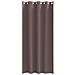 Tende con tende 2 pcs Marrone scuro 225x140cm Poliestere - Foto miniatura 4