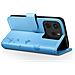 Custodia A Portafoglio Per Redmi Note 14 4g Design Premium Fiori Farfalla, Blu Chiaro - Foto miniatura 3