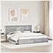 Letto con Contenitore con testiera Grigio Sonoma 200 x 200 cm - Foto miniatura 3