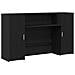 Scrivania per Reception Rovere Nero 180x50x103,5 cm in Legno di Argilla - Foto miniatura 1