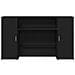 Scrivania per Reception Rovere Nero 180x50x103,5 cm in Legno di Argilla - Foto miniatura 5