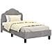 Struttura letto bambini con testata Grigio Chiaro 80 x 160 cm - Foto miniatura 1