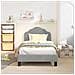 Struttura letto bambini con testata Grigio Chiaro 80 x 160 cm - Foto miniatura 3
