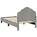 Struttura letto bambini con testata Grigio Chiaro 80 x 160 cm - Foto miniatura 7