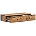 Tavolino da Parete Laterale Legno antico 87,5 x 34,5 x 17 cm - Foto miniatura 3