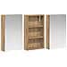Set di Armadi da Bagno con lo scaffale 3 pcs 90 x 10,5 x 50 cm - Foto miniatura 5
