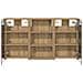 Set di Armadi da Bagno con lo scaffale 3 pcs 90 x 10,5 x 50 cm - Foto miniatura 7