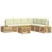 Set di divani da esterno Bianco 59 x 59 x 37 cm Poliestere - Foto miniatura 1