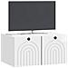 Mobile Porta TV da Muro Bianco Lucido 59,5 x 41 x 30 cm - Foto miniatura 2