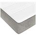 Materasso a Molle Insacchettate Rigidità Media Grigio Chiaro 193x203x20 cm King in Velluto - Foto miniatura 5